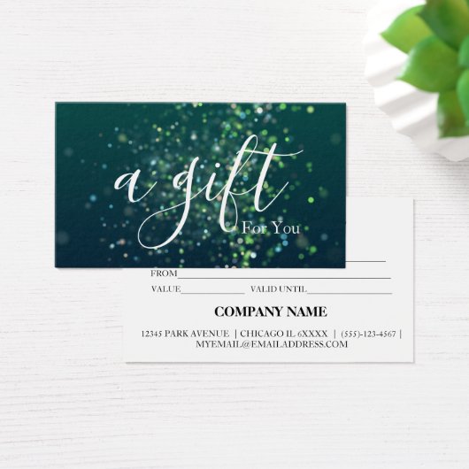 シンプルモダン商品券 (デスク)