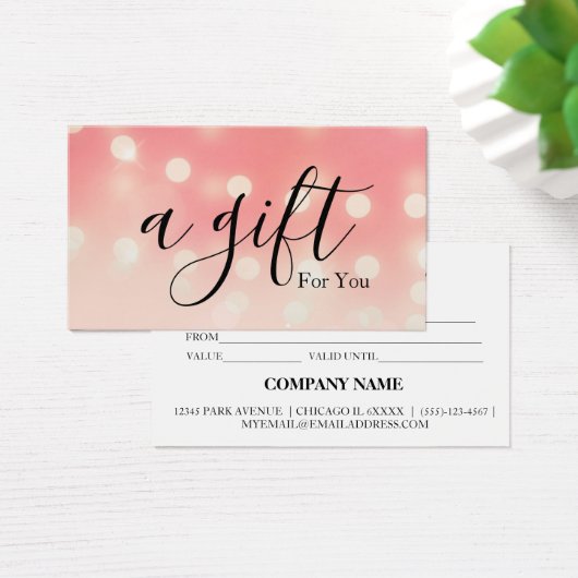 シンプルモダン商品券 (デスク)