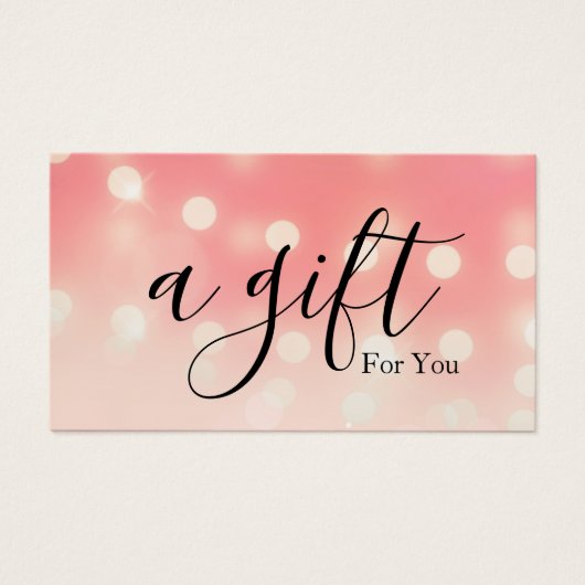 シンプルモダン商品券 (正面)