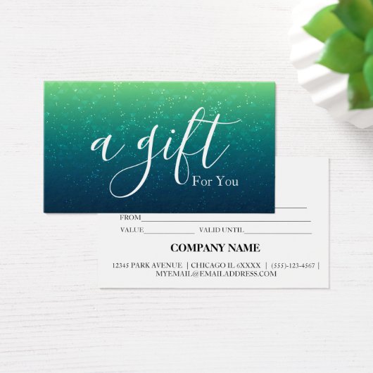 シンプルモダン商品券 (デスク)