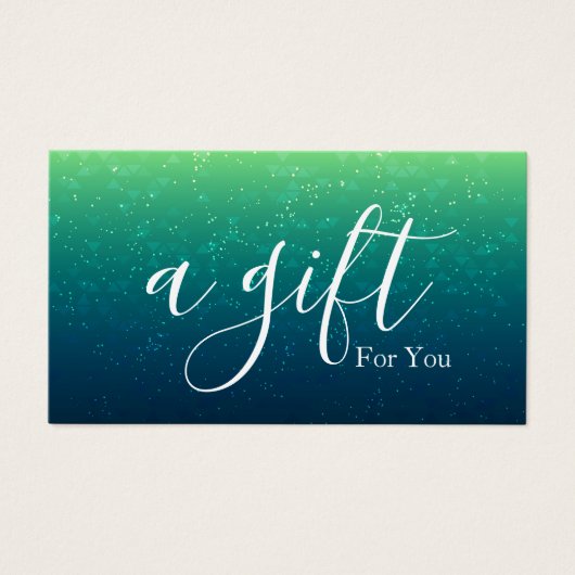 シンプルモダン商品券 (正面)