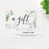 シンプルモダン商品券 (デスク)