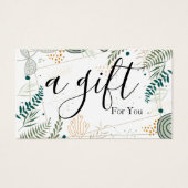 シンプルモダン商品券 (正面)