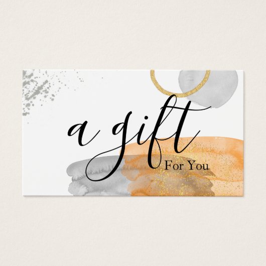 シンプルモダン商品券 (正面)