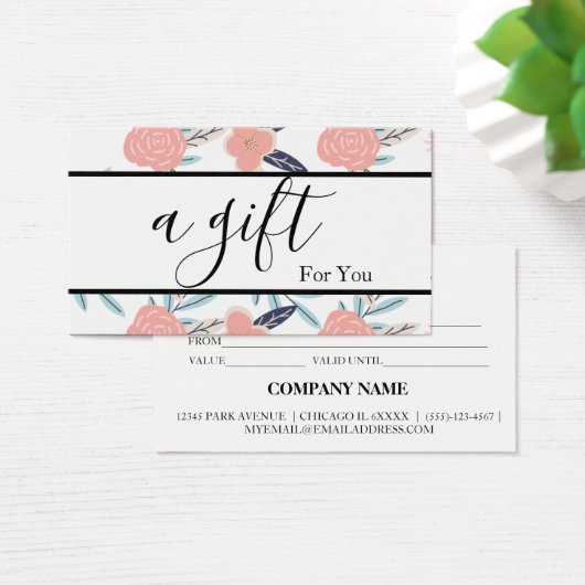 シンプルモダン商品券 (デスク)