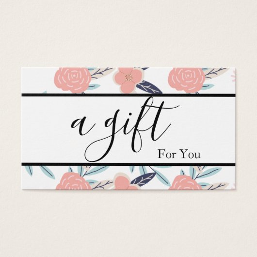 シンプルモダン商品券 (正面)