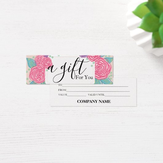 シンプルモダン商品券 (デスク)