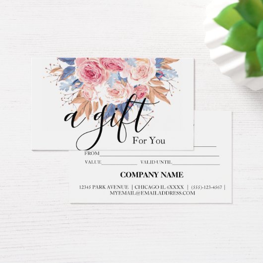 シンプルモダン商品券 (デスク)