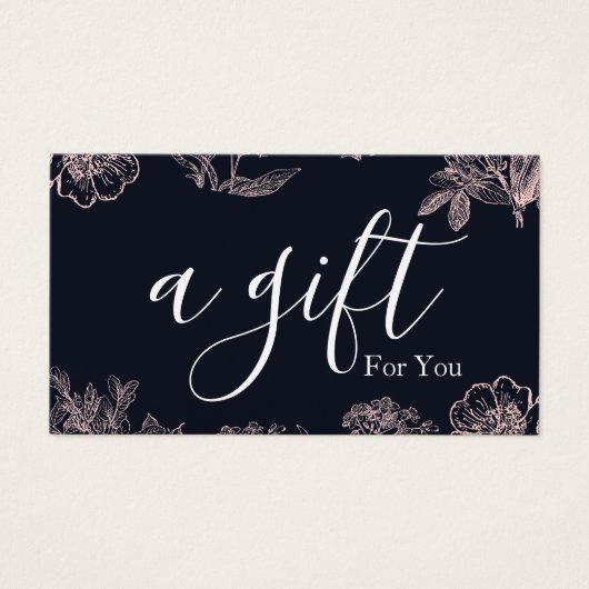 シンプルモダン商品券 (正面)