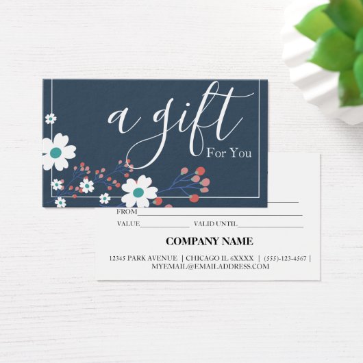 シンプルモダン商品券 (デスク)