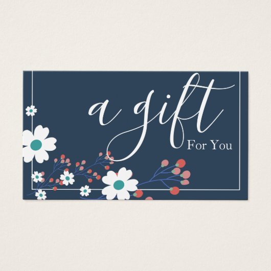 シンプルモダン商品券 (正面)