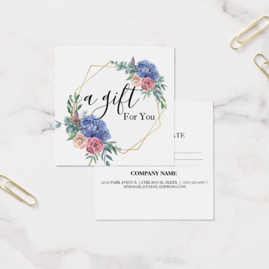 シンプルモダン商品券 (オフィス)