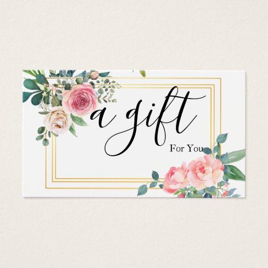 シンプルモダン商品券 (正面)