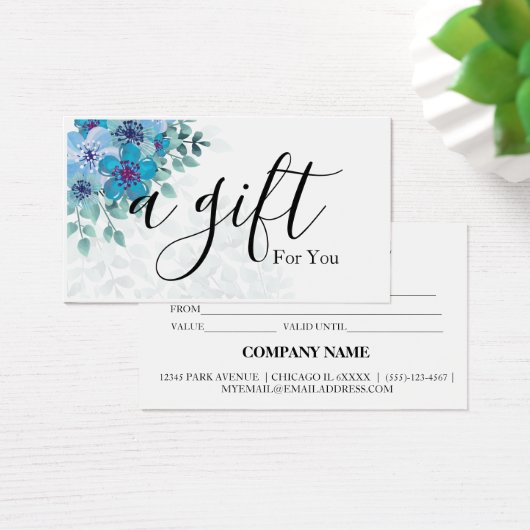 シンプルモダン商品券 (デスク)