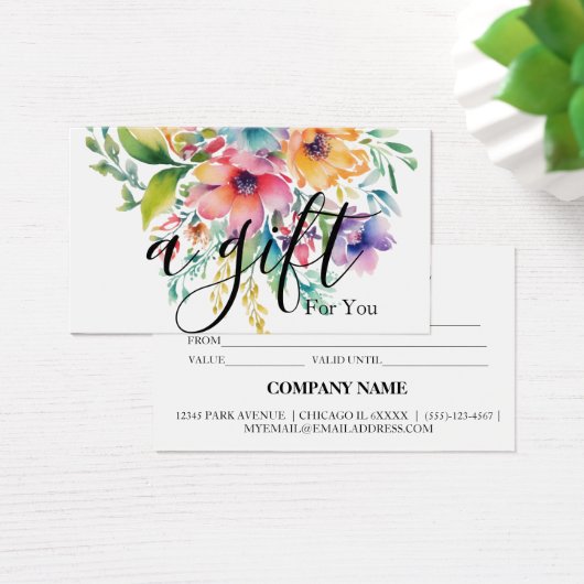 シンプルモダン商品券 (デスク)