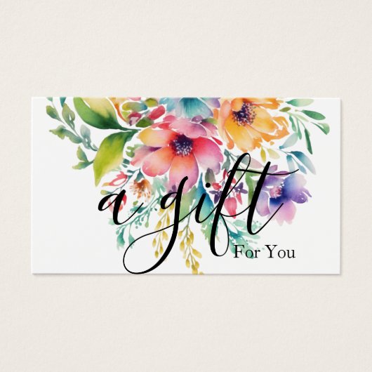 シンプルモダン商品券 (正面)