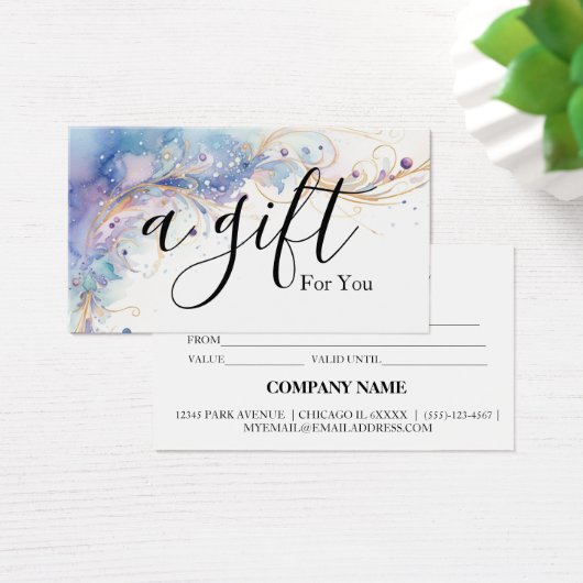 シンプルモダン商品券 (デスク)