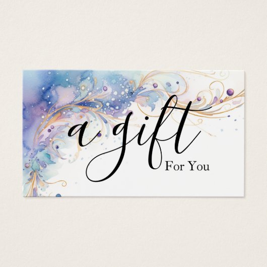 シンプルモダン商品券 (正面)