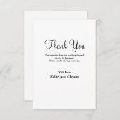 シンプルモダン型サンキューカード サンキューカード (正面/裏面)