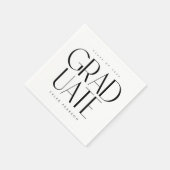 シンプルモダン型ホワイト卒業パーティナプキンス スタンダードカクテルナプキン (角)