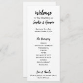 シンプルモダン多用途カジュアル白黒 プログラム (正面/裏面)