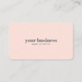 シンプルモダン大理石メイクアップアーティストロイヤリティカード ロイヤリティカード (裏面)