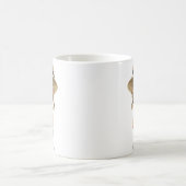 シンプルモダン女スタイリッシュの子 コーヒーマグカップ (中央)