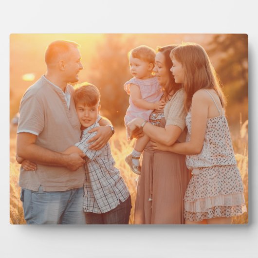 シンプルモダン家族の写真 フォトプラーク (正面)