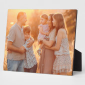 シンプルモダン家族の写真 フォトプラーク (側面)