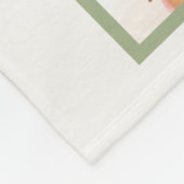 シンプルモダン家族の写真 フリースブランケット (角)