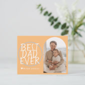 シンプルモダン家族の父の日の写真名 シーズンポストカード (スタンド正面)