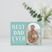 シンプルモダン家族の父の日の写真名 シーズンポストカード (スタンド正面)