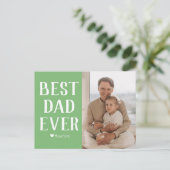 シンプルモダン家族の父の日の写真名 シーズンポストカード (スタンド正面)