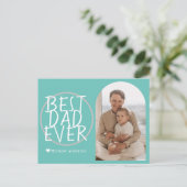 シンプルモダン家族の父の日の写真名 シーズンポストカード (スタンド正面)