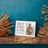 シンプルモダン家族の父の日の写真名 フォトプラーク (側面)