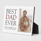 シンプルモダン家族の父の日の写真名 フォトプラーク (側面)