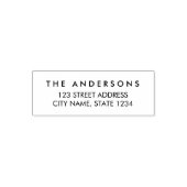シンプルモダン家族の自宅住所 セルフインキングスタンプ (デザイン)