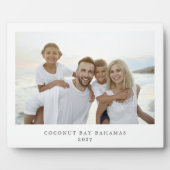 シンプルモダン家族バケーションフォトメモリーズ フォトプラーク (正面)