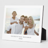 シンプルモダン家族バケーションフォトメモリーズ フォトプラーク (側面)