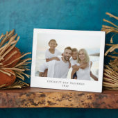 シンプルモダン家族バケーションフォトメモリーズ フォトプラーク (側面)