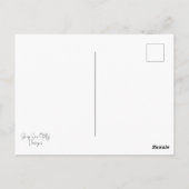 シンプルモダン家族写真 ポストカード (裏面)