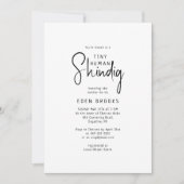 シンプルモダン小さな人間のShindig赤ちゃんシャワー 招待状 (正面)