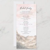 シンプルモダン山ウォーター結婚式 プログラム (裏面)