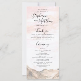 シンプルモダン山ウォーター結婚式 プログラム