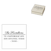 シンプルモダン差出人住所カスタム ラバースタンプ (押印)