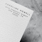 シンプルモダン差出人住所クラシックミニマル セルフインキングスタンプ