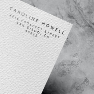 シンプルモダン差出人住所クラシックミニマル ラバースタンプ