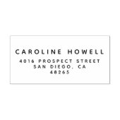 シンプルモダン差出人住所クラシックミニマル ラバースタンプ (インプリント)