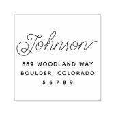 シンプルモダン差出人住所 セルフインキングスタンプ (デザイン)