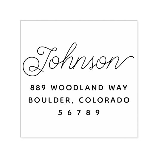 シンプルモダン差出人住所 セルフインキングスタンプ (デザイン)